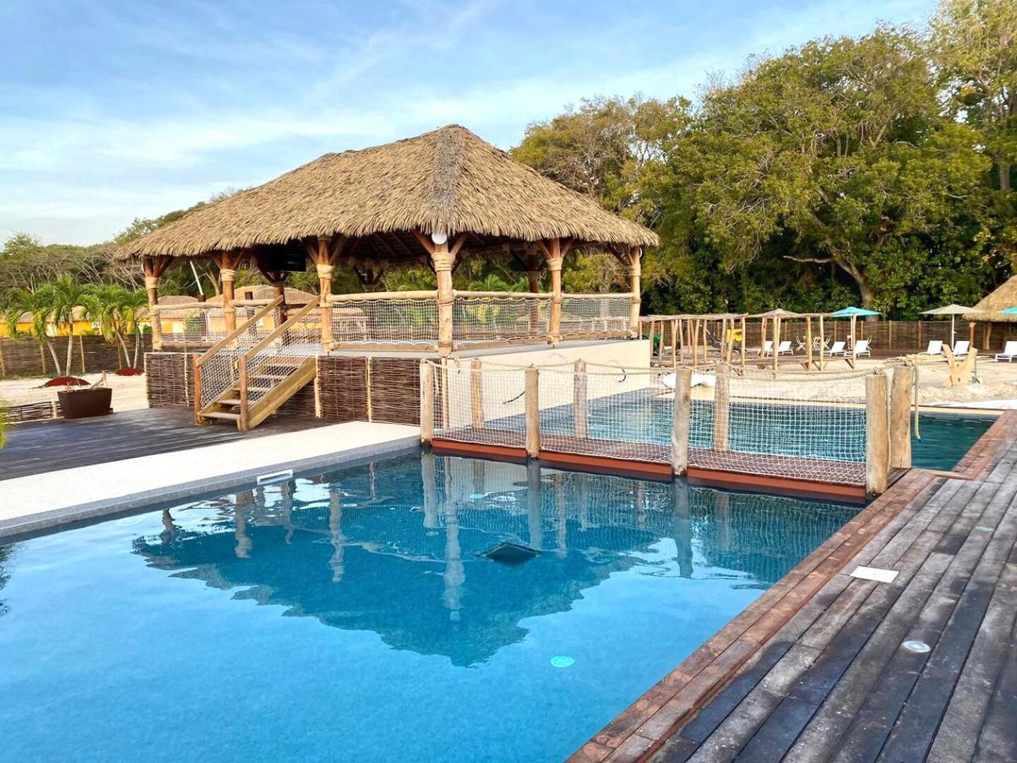 Bungalow La Kawannaise - Piscine, Terrasse, Plage Grand-Bourg  Esterno foto