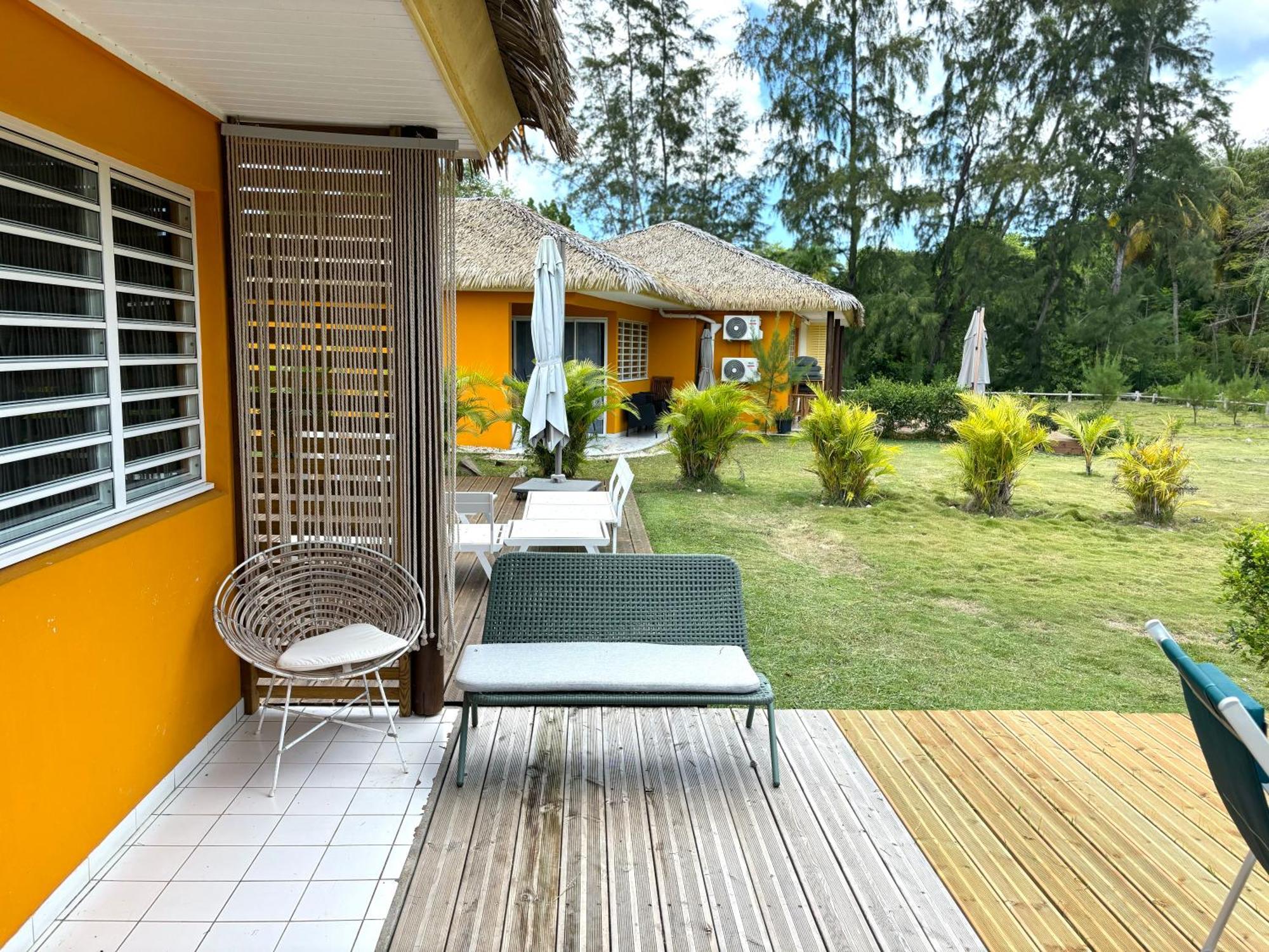 Bungalow La Kawannaise - Piscine, Terrasse, Plage Grand-Bourg  Esterno foto